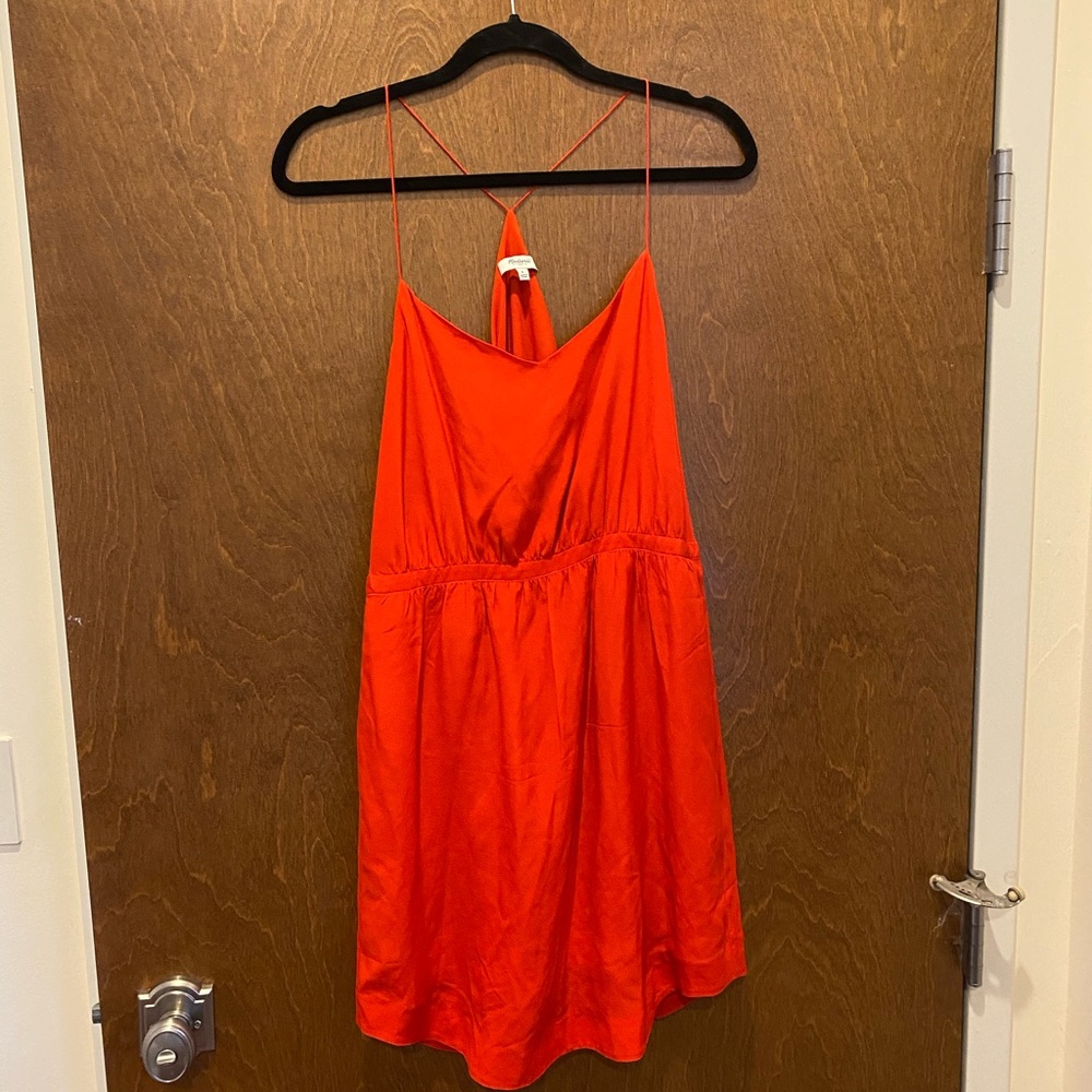 MADEWELL 100% SILK DRESS WITH POCKETS